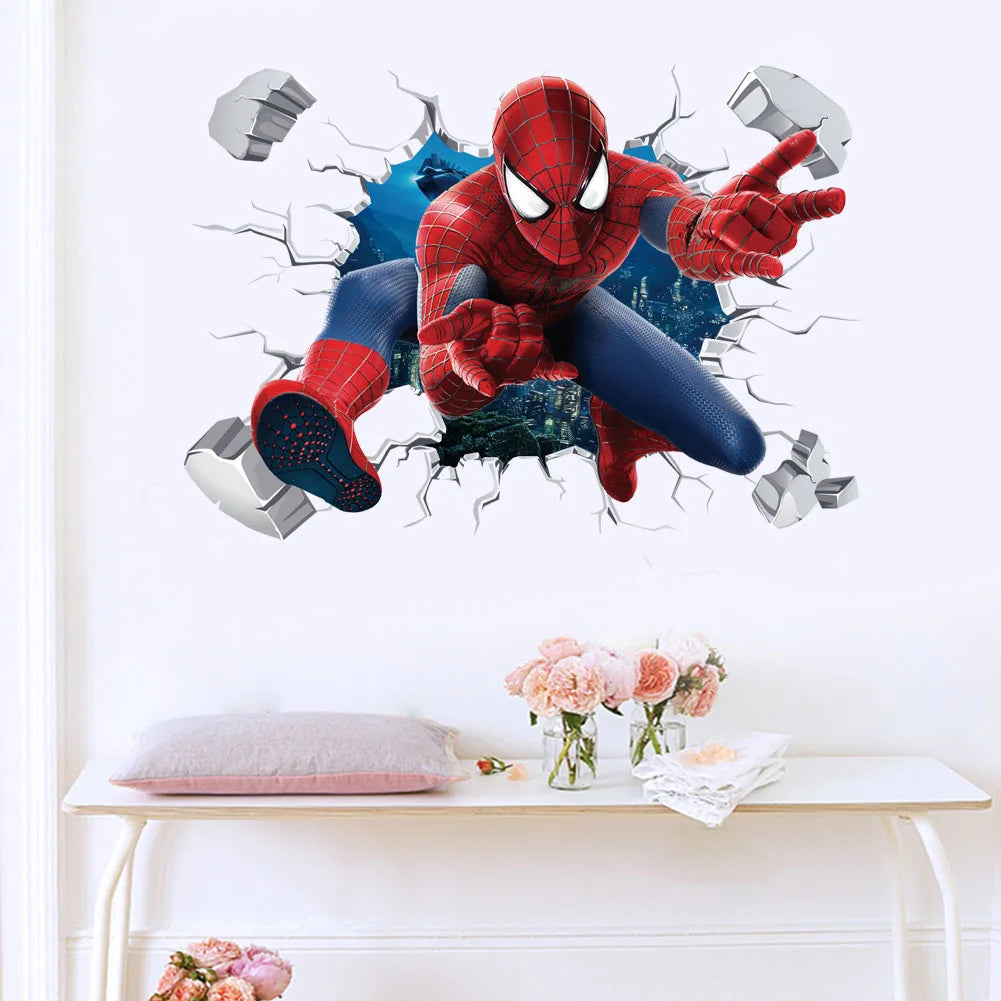 Vinilos decorativos de Spider-Man y Marvel: ¡Transforma tu habitación en una aventura épica!