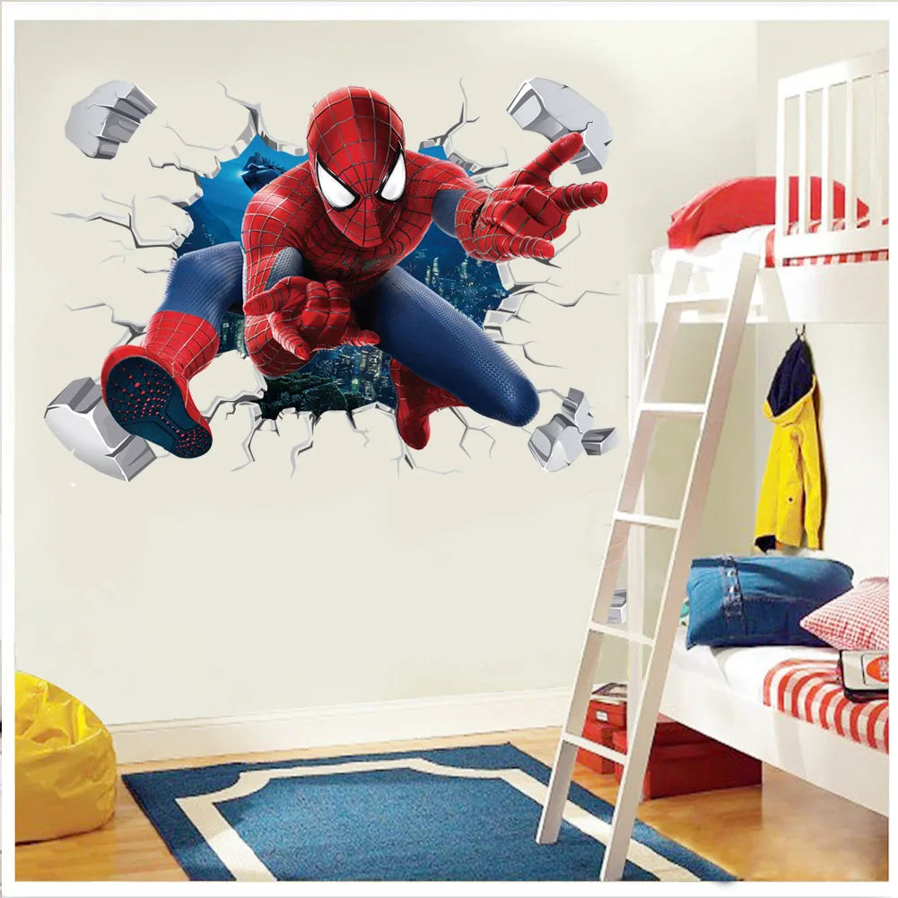 Vinilos decorativos de Spider-Man y Marvel: ¡Transforma tu habitación en una aventura épica!