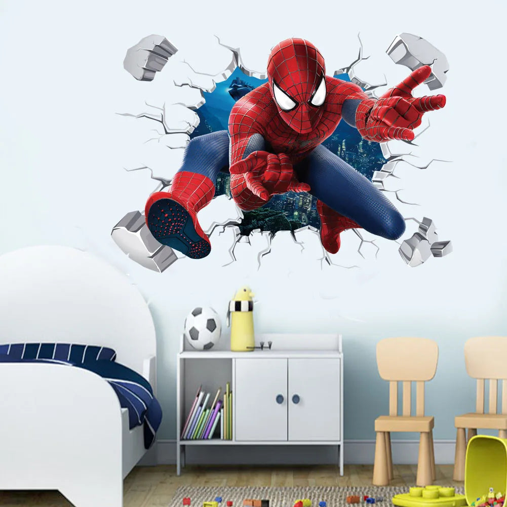 Vinilos decorativos de Spider-Man y Marvel: ¡Transforma tu habitación en una aventura épica!